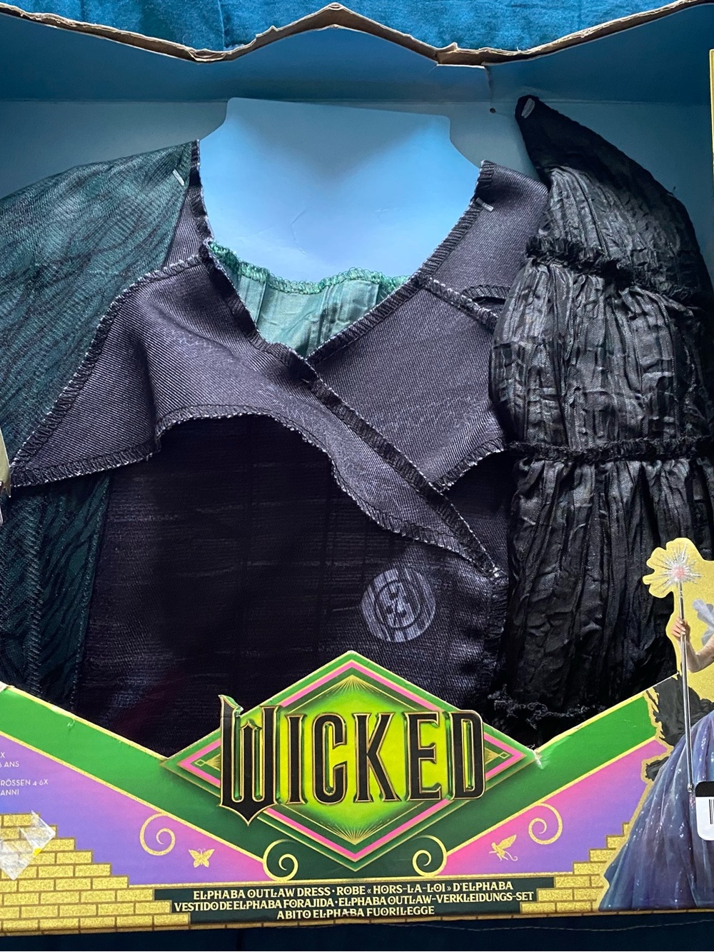 Universal Wicked Elphaba Outlaw Costume — Green & Black